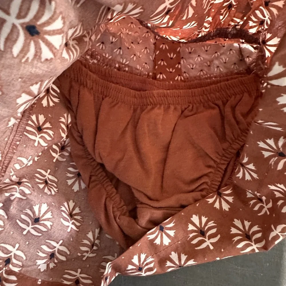 Carter's Pink and Brown Diaper‎ Cover Matching Sets outfits rompers newborn